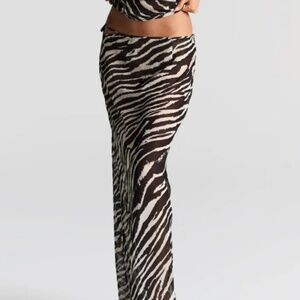 Aubrey Skirt Zebra Print
